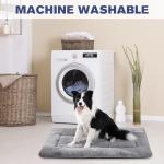 Soft Washable Dog Crate Bed, 35in Grey