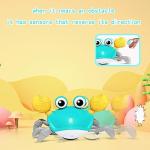 Interactive Crawling Crab Dog Toy with Music and Lights