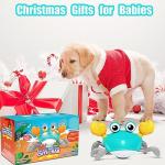 Interactive Crawling Crab Dog Toy with Music and Lights