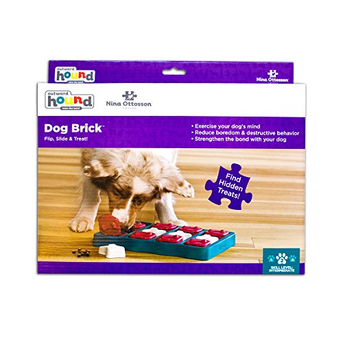 Dog Brick: Interactive Treat Puzzle Toy (Intermediate)