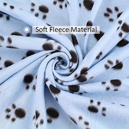 6 Pack of 24x28 Inches Paw Print Blanket