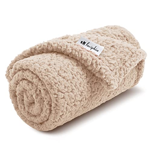 Luciphia Cozy Sherpa Dog Blanket for Small Pets