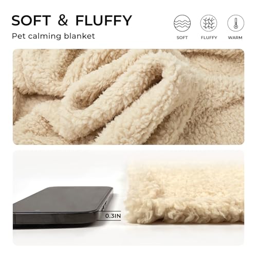 Luciphia Cozy Sherpa Dog Blanket for Small Pets