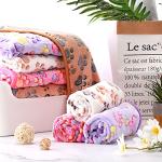Pet Paw Print Fleece Blankets for Dogs