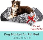 Soft Washable Dog Blanket for Small/Medium Dogs (Grey)