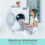 Soft Washable Dog Blanket for Small/Medium Dogs (Grey)