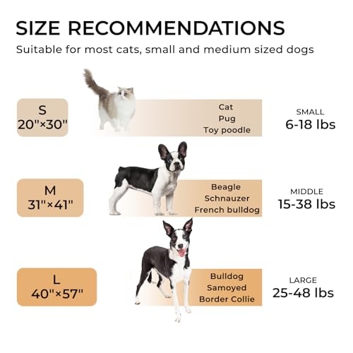 Luciphia Cozy Sherpa Dog Blanket for Small Pets