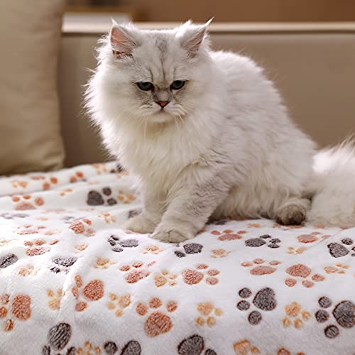 Luciphia Super Soft Fluffy Pet Blanket (Brown/Pink/White)