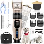 Professional Cordless Dog Grooming Clippers, Quiet & Effective