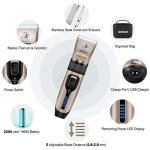 Professional Cordless Dog Grooming Clippers, Quiet & Effective