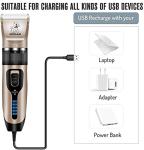 Professional Cordless Dog Grooming Clippers, Quiet & Effective