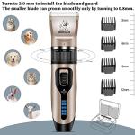 Professional Cordless Dog Grooming Clippers, Quiet & Effective