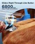 Waterproof Rechargeable Dog Clippers for Thick Coats