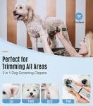 Oneisall 2-in-1 Cordless Dog Clippers and Paw Trimmer