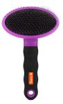 Hartz Groomer's Best Deshedding Slicker Brush, Black/Violet