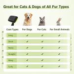 Pecute Self-Cleaning Slicker Brush: Dog/Cat Grooming Essential