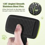Pecute Self-Cleaning Slicker Brush: Dog/Cat Grooming Essential