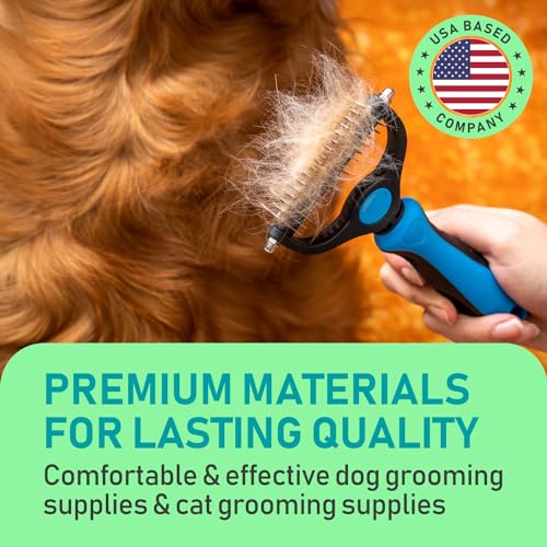 Double Sided Dog Grooming Brush - Reduce Shedding