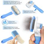 Atlamia Blue Self Cleaning Brush: Pet Hair Remover!