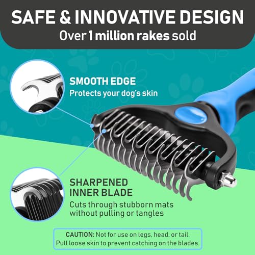 Double Sided Dog Grooming Brush - Reduce Shedding