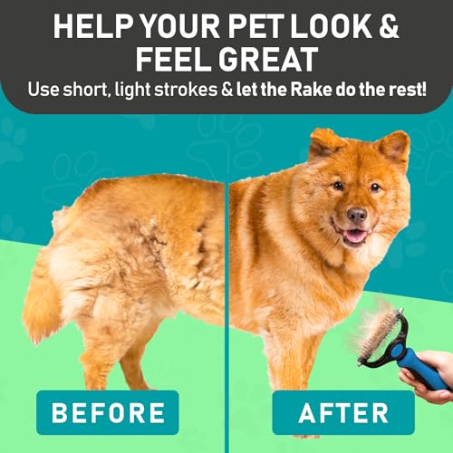Double Sided Dog Grooming Brush - Reduce Shedding