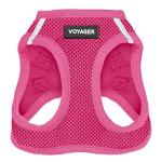 Voyager Mesh Step-in Dog Harness (Fuchsia, Small)