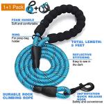 Adjustable Reflective Dog Harness & Leash Set - Blue