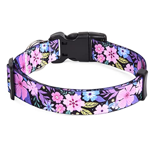 Bohemia Floral Geometric Dog Collar - Soft Adjustable