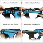 Adjustable Reflective Dog Vest Harness with Leash - Blue
