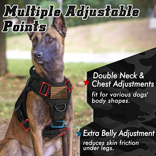 PAWTRENDER XL Tactical Dog Harness for Large Breed