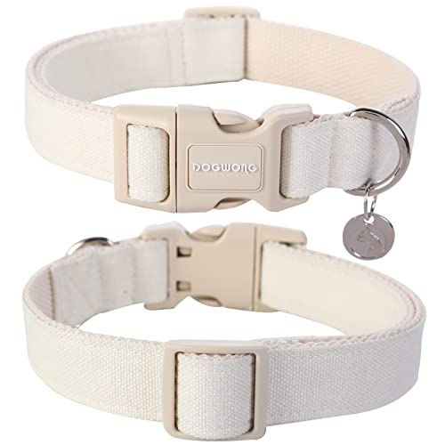 Cotton Hemp Dog Collar - Durable & Cute
