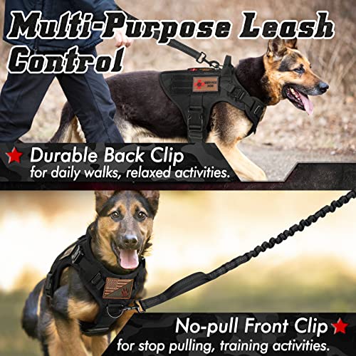 PAWTRENDER XL Tactical Dog Harness for Large Breed