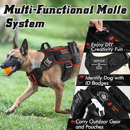 PAWTRENDER XL Tactical Dog Harness for Large Breed
