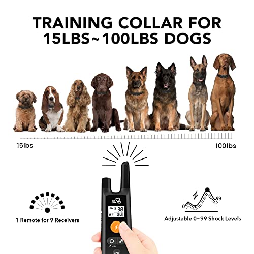 1800FT Remote Dog Training Collar - Bark, Beep, Vibration
