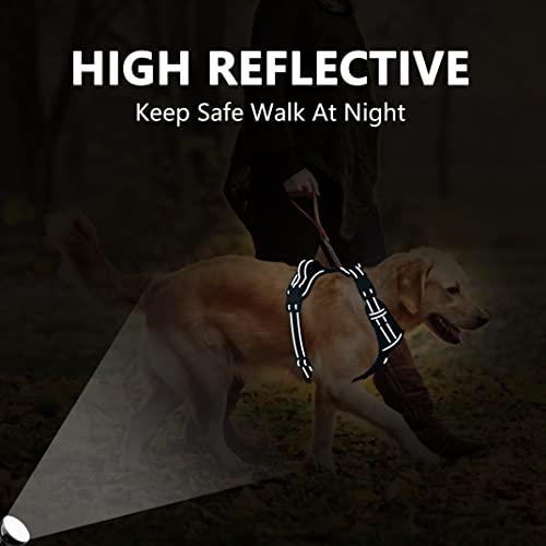 Reflective Adjustable Dog Harness for Easy Control (Gray)