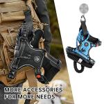 Adjustable Reflective Dog Vest Harness with Leash - Blue