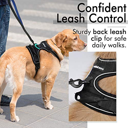 rabbitgoo No-Pull Dog Harness - Adjustable, Reflective Oxford