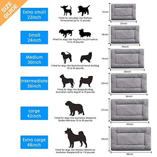 Cozy 36" Dog Crate Pad for Medium/Large Dogs