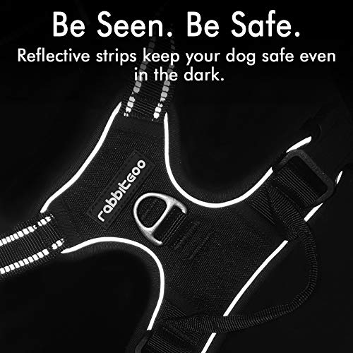rabbitgoo No-Pull Dog Harness - Adjustable, Reflective Oxford
