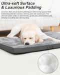 Large Washable Dog Bed with Anti-Slip Bottom (Grey)