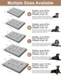 Large Washable Dog Bed with Anti-Slip Bottom (Grey)