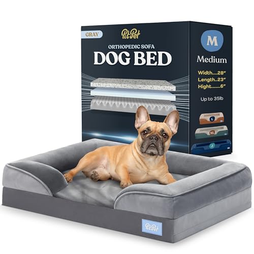 Ultra Comfortable Orthopedic Dog Bed with Head and Neck Support