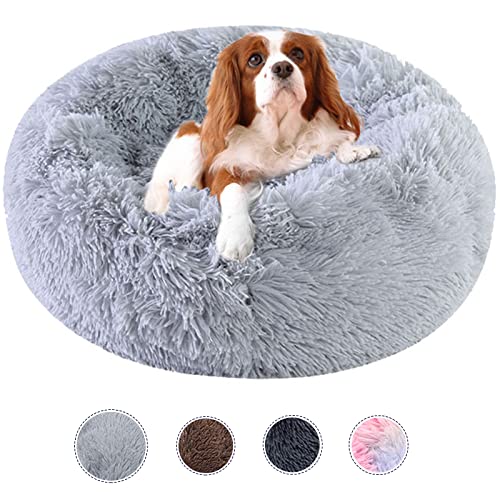 Calming Donut Dog Bed for Small Medium Large Dogs (20")