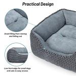 Soft Washable Dog Bed for All Sizes - Grey