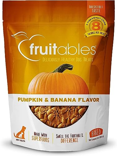 Fruitables Pumpkin & Banana Dog Treats, 7 oz