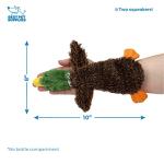 2-in-1 Squeaky Dog Toy: Soft, Durable Fabric - Small, Wild Duck