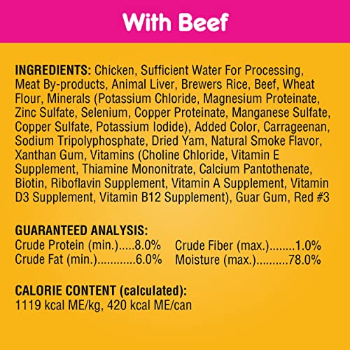 Pedigree Adult Dog Food Variety Pack, Filet Mignon Flavor - 12 Cans
