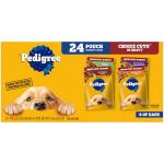 PEDIGREE CHOICE CUTS Adult Soft Wet Dog Food, 24-Count