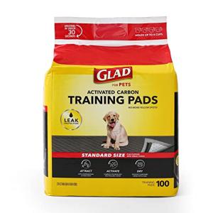 Glad for Pets Charcoal Training Pads, 23"x23", Pack of 100