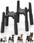 Adjustable Elevated Pet Bowl Stand - Stable Anti-Slip